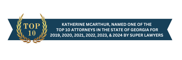 Katherine McArthur Top 10 Attorneys in Georgia 2019 through 2024