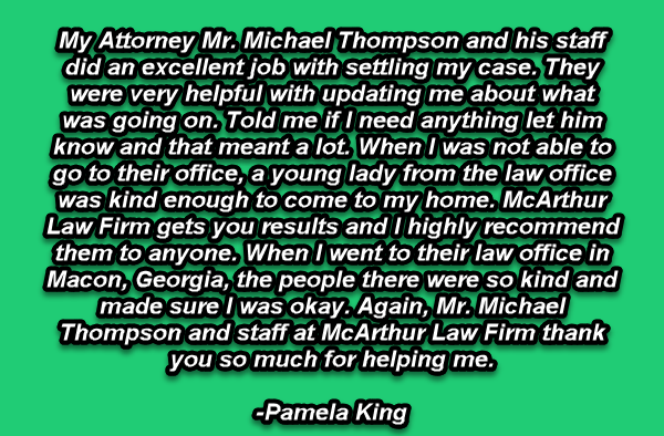 Michael Thompson Truck Accident Attorney in Atlanta Client Review