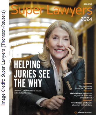 Savannah Car Accident Lawyer Kathy McArthur on the cover of Super Lawyers Magazine 2024