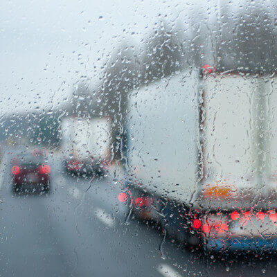 Highway Raining Accident