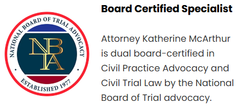 National Board of Trial Advocacy Lawyers Specialist Kathy McArthur