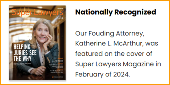 Kathy McArthur, Nationally Recognized Personal Injury Attorney Warner Robins GA