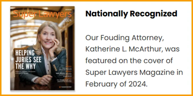 Kathy McArthur, Nationally Recognized Personal Injury Attorney Warner Robins GA
